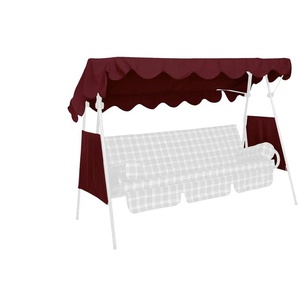 Angerer Dach & Seiten für Hollywoodschaukel Ersatz - rot - Materialmix - 200 cm - cm 120,0 | Möbel Kraft