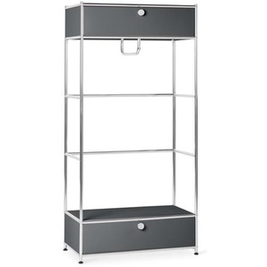 Ankleide Metall »CN3« mit 2 Schubladen - chrom -