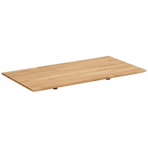 Ansteckplatte ANDAS Lake Ansatztischplatten Gr. B/H/T: 90 cm x 2,5 cm x 50 cm, braun (eiche) Ansteckplatte Esstisch-Zubehör Zubehör für Esstische Ansatztischplatten massives Eichen- oder Nussbaumholz, aus der freundin Home Collection