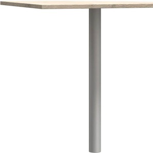 Ansteckplatte FORTE Mindi Ansatztischplatten Gr. B/H/T: 70 cm x 72 cm x 70 cm, braun (bianco eiche) Zubehör für Esstische ergänzen die Schreibtische der Serie Mindi