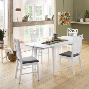 Ansteckplatte HOME AFFAIRE Fullerton Ansatztischplatten Gr. B/H/T: 80 cm x 2 cm x 40 cm, weiß Esstischplatte Esstisch-Zubehör Zubehör für Esstische Ansatztischplatten