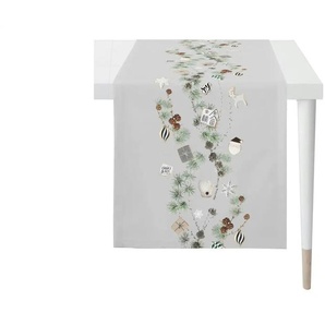 Apelt Läufer - grau - Baumwollmischgewebe - 46 cm - 0,5 cm | Möbel Kraft