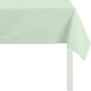Tischdecke APELT 3944 UNI BASIC Tischdecken Gr. B/L: 140 cm x 250 cm, 1 St., grün (mint) Tischdecken