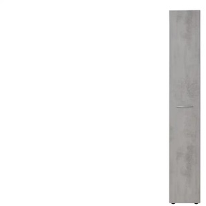 Apothekerschrank  1-türig  Multiraumkonzept ¦ grau ¦ Maße (cm): B: 30 H: 185 T: 54.0