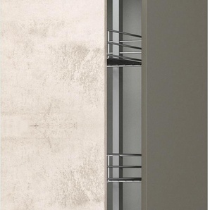 Apothekerschrank EXPRESS KÜCHEN Trea SVAV30-195 Schränke Gr. B/H/T: 30 cm x 195 cm x 56 cm, grau (betonfarben hell, anthrazit) Apothekerschränke inklusive 5 verstellbarer Drahtkörbe, Höhe 195 cm, Breite 30 cm