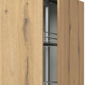Apothekerschrank EXPRESS KÜCHEN Trea SVAV30-195 Schränke Gr. B/H/T: 30 cm x 195 cm x 56 cm, braun (eiche astig) Apothekerschränke inklusive 5 verstellbarer Drahtkörbe, Höhe 195 cm, Breite 30 cm