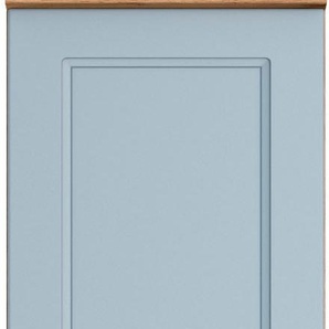 Apothekerschrank KOCHSTATION KS-Lana Schränke Gr. B/H/T: 30 cm x 166 cm x 60 cm, blau (matt hellblau, wotaneiche) Apothekerschränke Breite 30 cm