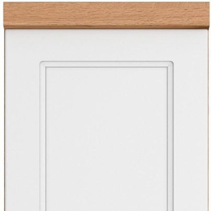 Apothekerschrank KOCHSTATION KS-Lana Schränke Gr. B/H/T: 30 cm x 166 cm x 60 cm, weiß (matt weiß, wotaneiche) Apothekerschränke Breite 30 cm