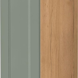 Apothekerschrank NOBILIA Cascada Schränke Gr. B/H/T: 30 cm x 167,8 cm x 58,3 cm, grün (schilf, ei si) Apothekerschränke