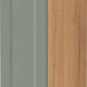 Apothekerschrank NOBILIA Cascada Schränke Gr. B/H/T: 30 cm x 216,6 cm x 58,3 cm, grün (schilf, ei si) Apothekerschränke