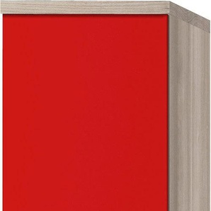 Apothekerschrank OPTIFIT Faro Schränke Gr. B/H/T: 30 cm x 174,4 cm x 57,1 cm, 2 St., rot (rot glanz) Apothekerschränke