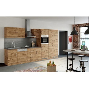 Apothekerschrank Sorrento 30 x 200 x 60cm Braun/Wotaneiche Dekor