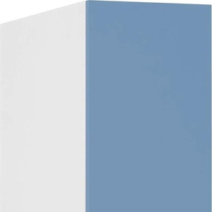Apothekerschrank WIHO KÜCHEN Husum Schränke Gr. B/H/T: 30 cm x 200 cm x 57 cm, 1 St., blau (himmelblau, weiß) Apothekerschränke Auszug mit 4 Ablagefächern