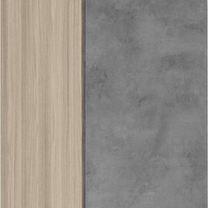 Apothekerschrank WIHO KÜCHEN Zell Schränke Gr. B/H/T: 30 cm x 165 cm x 57 cm, grau (front: betonfarben, korpus und arbeitsplatte: satin blackwood) Apothekerschränke