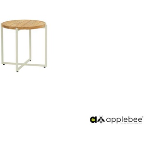 Apple Bee Condor Beistelltisch Aluminium / Teak Natural