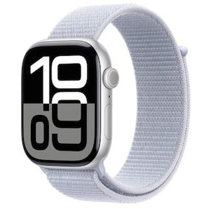 Apple Watch Series 10 GPS 46mm Aluminium Silber Sport Loop Blue Cloud MWWN3QF/A
