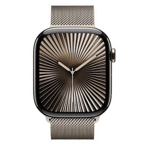 Apple Watch Series 10 LTE 46mm Natural Titangehäuse mit Natural Milanese Loop - M/L MWYC3QF/A