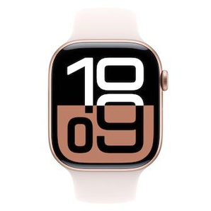 Apple Watch Series 10 LTE 46mm Rose Gold Aluminiumgehäuse mit Light Blush Sportarmband - M/L MWY73QF/A