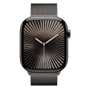 Apple Watch Series 10 LTE 46mm Slate Titangehäuse mit Slate Milanese Loop S/M MC7R4QF/A