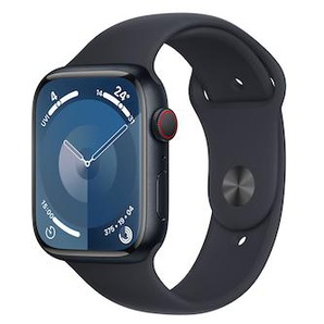 Apple Watch Series 9 LTE 45mm Aluminium Mitternacht Sportarmband Mitternacht M/L MRMD3QF/A