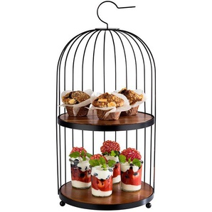 APS Etagere Birdcage, Akazienholz, Metall