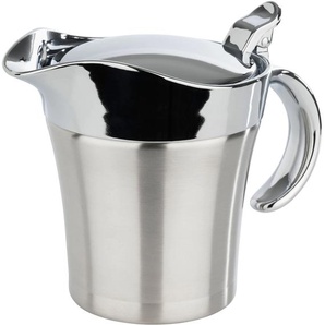 Sauciere APS Schüsseln Gr. B/H: 19 cm x 13 cm, silberfarben Back- Kochhelfer 400 ml