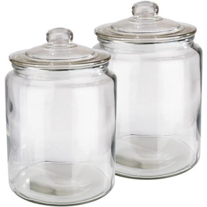 APS Vorratsglas Classic, Glas, (Set, 2-tlg), zum Dekorieren und Aufbewahren, 6 Liter