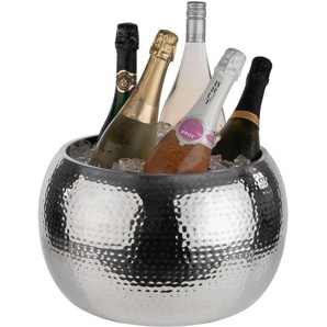 APS Wein- und Sektkühler BIG BOWL, herausnehmbarer Tropfeinsatz, Edelstahl, Ø 37 cm