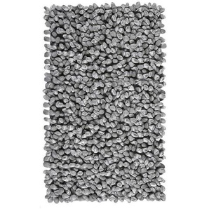 Aquanova Badematte Rocca, Grau, Textil, Uni, quadratisch, 70x120 cm, für Fußbodenheizung geeignet, rutschfest, Badtextilien, Badematten