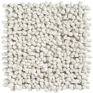 Aquanova Badematte Rocca, Weiß, Textil, Uni, quadratisch, 60 cm, für Fußbodenheizung geeignet, rutschfest, Badtextilien, Badematten