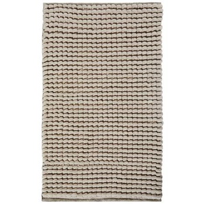 Aquanova Badteppich Axel, Beige, Textil, Uni, rechteckig, 70x120 cm, für Fußbodenheizung geeignet, rutschfest, Badtextilien, Badematten
