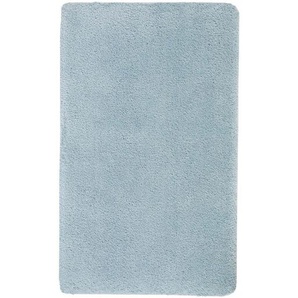 Aquanova Badteppich, Hellblau, Textil, Uni, rechteckig, 100x60 cm, rutschhemmend, für Fußbodenheizung geeignet, Badtextilien, Badematten