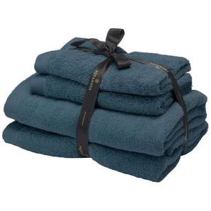 Aquanova Frottierset Rio, Blau, Textil, 4-teilig, saugfähig, angenehm weich, Badtextilien, Handtuch-Sets