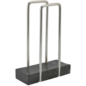Aquanova Ordnungssystem Hammam, Dunkelgrau, Grau, Stein, 17x24.5x7.5 cm, Badaccessoires, Waschplatzzubehör, Seifenschalen