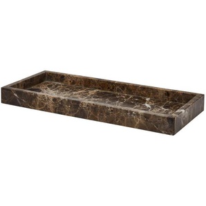 Aquanova Tablett Hammam, Braun, Stein, 15x3x35 cm, Tischkultur & Servieren, Tabletts