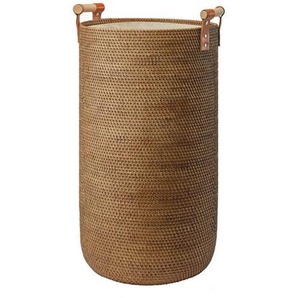 Aquanova Wäschekorb Cino, Orange, Textil, 58 L, rund, 63 cm, Ordnen & Aufbewahren, Wäschekörbe & Tonnen