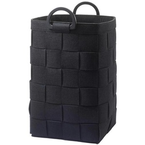Aquanova Wäschekorb Dix, Schwarz, Textil, 66 L, rechteckig, 34x57.5x34 cm, umweltfreundlich, Ordnen & Aufbewahren, Wäschekörbe & Tonnen