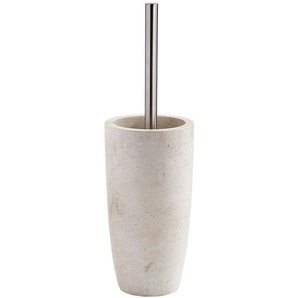 Aquanova Wc-Bürstenhalter Lux, Creme, Stein, 11.5x22 cm, mit Einsatz, Badezimmer, WC Ausstattung, WC Bürstengarnituren