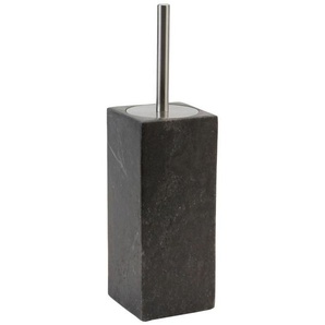 Aquanova Wc-Bürstenhalter Hammam, Grau, Dunkelgrau, Stein, 9.5x39x9.5 cm, Badezimmer, WC Ausstattung, WC Bürstengarnituren