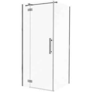 Aquante Eckdusche DISENIO, BxT: 100x100 cm, Einscheibensicherheitsglas, klare Optik, QCP