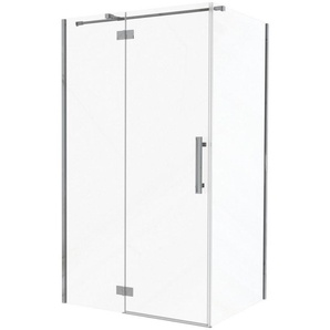 Aquante Eckdusche DISENIO, BxT: 100x120 cm, Einscheibensicherheitsglas, klare Optik, QCP