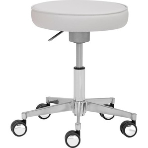 Arbeitshocker MAYER SITZMÖBEL Funktionsdrehhocker myXPERT Hocker Gr. B/H/T: 47,5 cm x 72,5 cm x 47,5 cm, Kunstleder, grau (hellgrau) Bürohocker Drehhocker ermöglicht dynamisches Sitzen