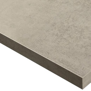 Arbeitsplatte EXPRESS KÜCHEN Trea Tischplatten Gr. B/T/H: 130 cm x 60 cm x 4 cm, grau (betonfarben hell) Zubehör Küchenmöbel in verschiedenen Längen, 600 mm tief, 40 stark