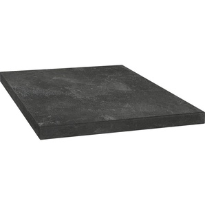 Arbeitsplatte OPTIFIT Luzern Tischplatten Gr. B/T/H: 150 cm x 60 cm x 3,8 cm, schwarz (black stone) Optifit Küchenzubehör 38 mm stark