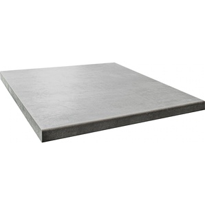 Arbeitsplatte OPTIFIT Luzern Tischplatten Gr. B/T/H: 100 cm x 60 cm x 3,8 cm, grau (o x id grau) Optifit Küchenzubehör 38 mm stark