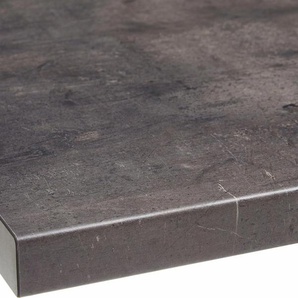 Arbeitsplatte OPTIFIT Luzern Tischplatten Gr. B/T/H: 110 cm x 60 cm x 3,8 cm, grau (santuru anthrazit) Optifit Küchenzubehör
