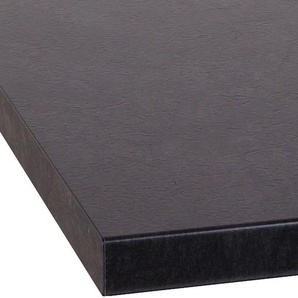Arbeitsplatte OPTIFIT Luzern Tischplatten Gr. B/T/H: 110 cm x 60 cm x 3,8 cm, schwarz (granit schwarz) Optifit Küchenzubehör