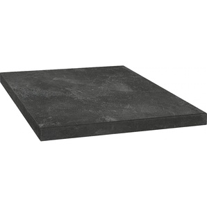 Arbeitsplatte OPTIFIT Luzern Tischplatten Gr. B/T/H: 130 cm x 60 cm x 3,8 cm, schwarz (black stone) Optifit Küchenzubehör 38 mm stark