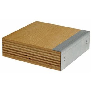 Arbeitsplatte Tiefe 750, Buche Multiplex mit Stahlkante Maße in mm (BxTxH): 810 x 750 x 40
