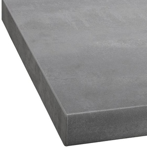 Arbeitsplatte WIHO KÜCHEN Flexi Tischplatten Gr. B/T/H: 250 cm x 60 cm x 3,8 cm, grau (beton grau) Arbeitsplatte Zubehör Küchenmöbel Tischplatten 38 mm stark